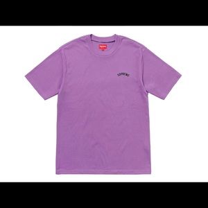 Purple Supreme Mesh Arc Logo Tee SS18